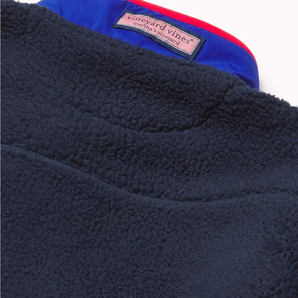 Vineyard Vines Boys' Sherpa Fleece 1/2-zip Pullover - Picture 12 of 12